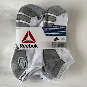 Reebok Pro-Series Men’s Low Cut Sock - 6 pack NWT